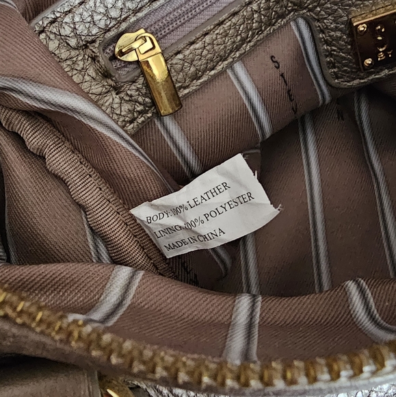 STEVEN by Steve Madden metallic taupe leather purse. - Picture 13 of 15